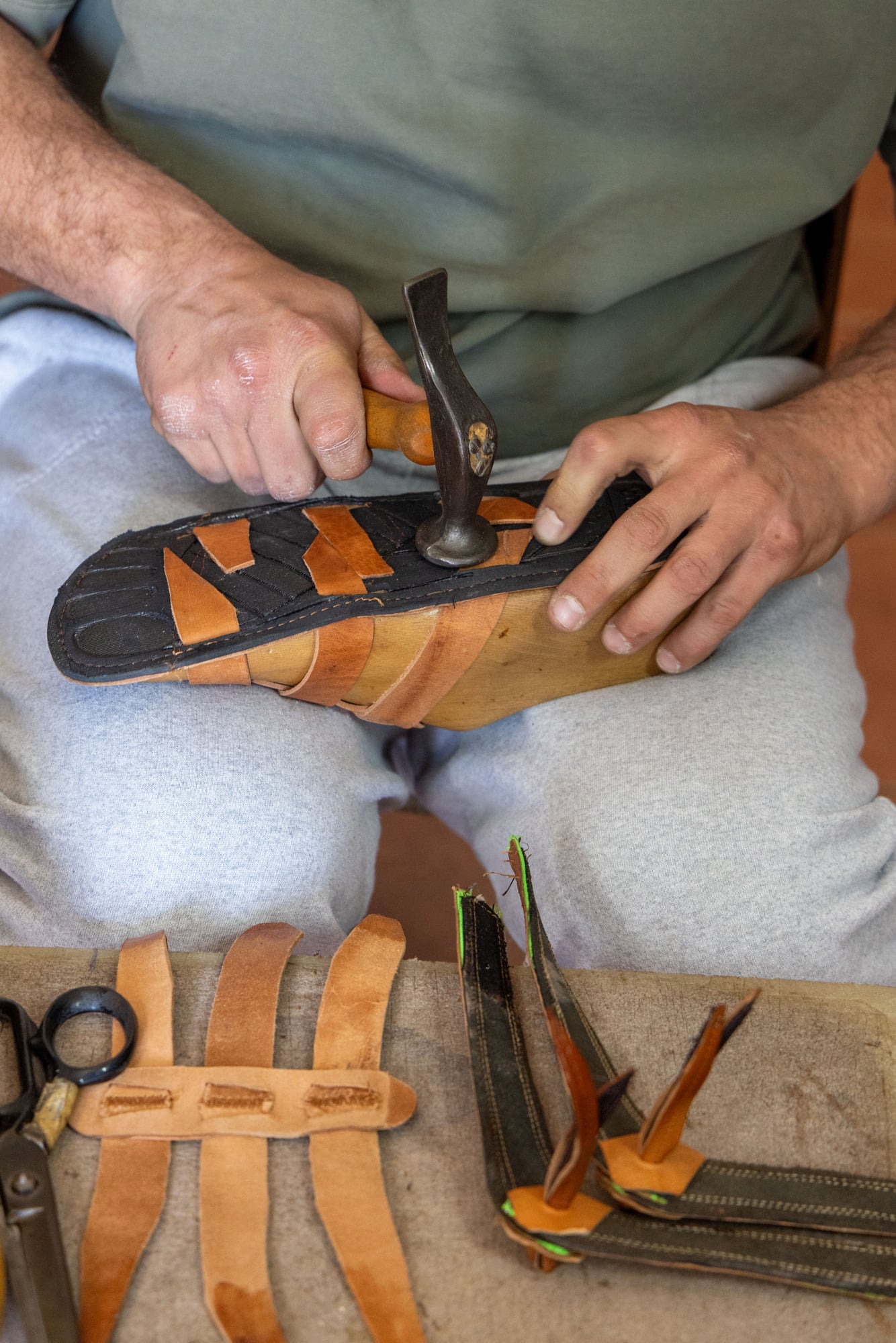sandal making